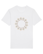 Orange/Red Pattern Tricou mânecă scurtă Unisex Rocker