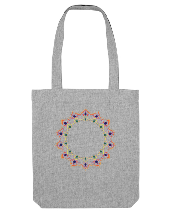 Red/Yellow Pattern Heather Grey