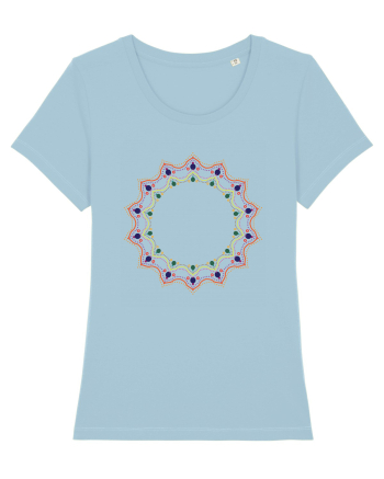 Red/Yellow Pattern Sky Blue