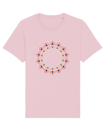 Red/Yellow Pattern Cotton Pink