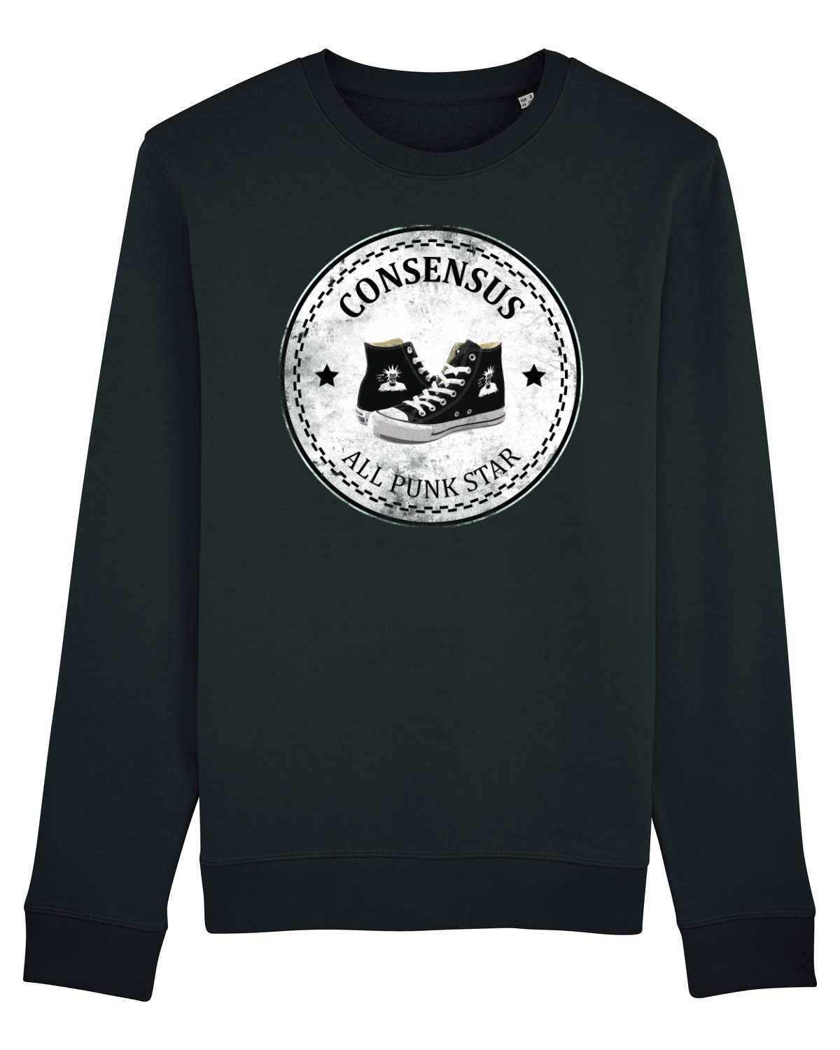 Bluză mânecă lungă Unisex Rise Black