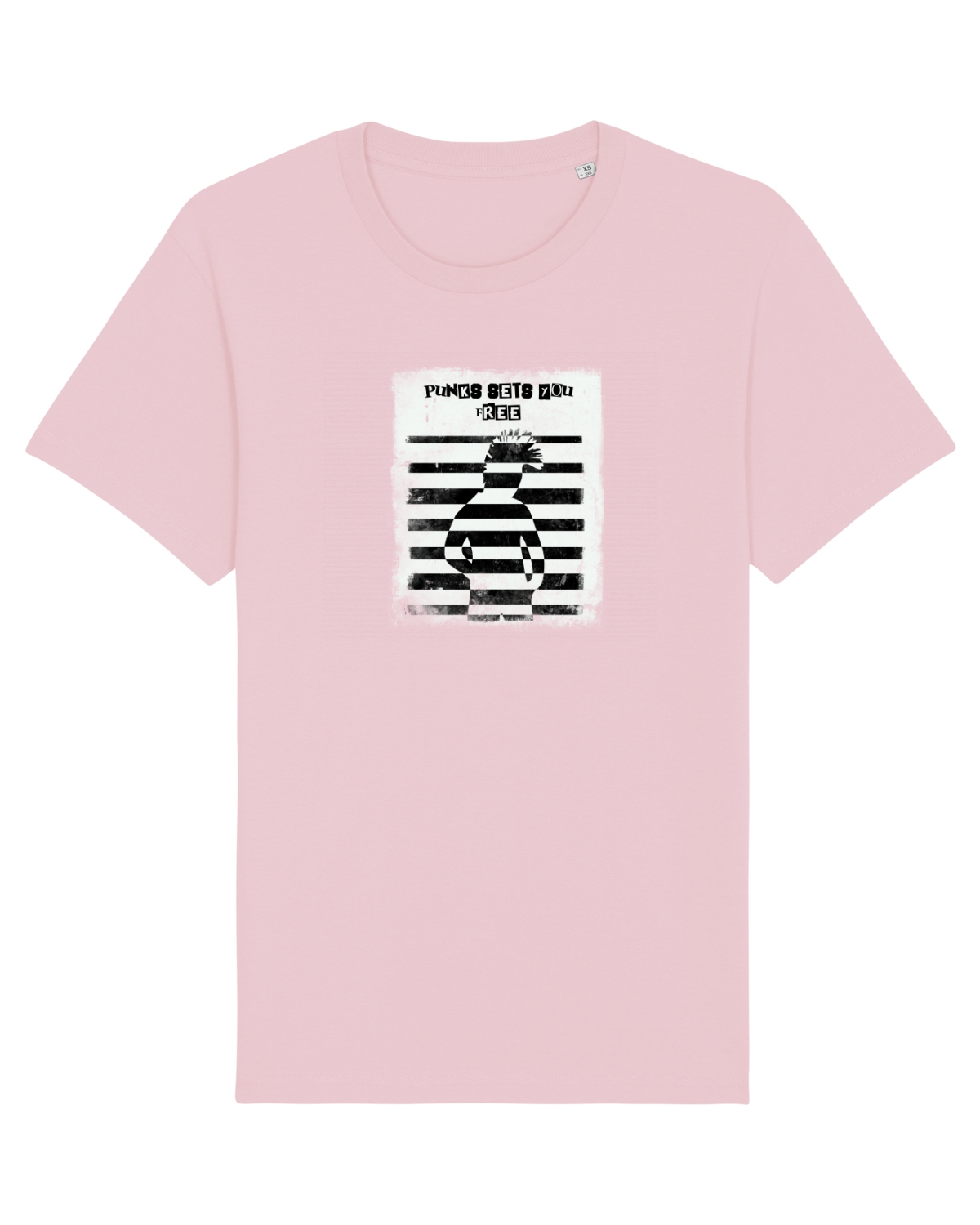 Tricou mânecă scurtă Unisex Rocker Cotton Pink