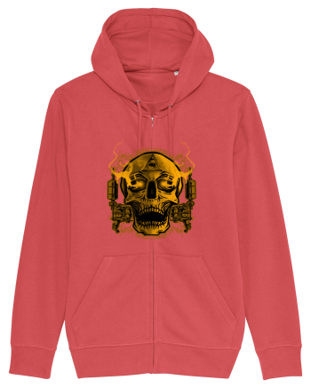 Golden Skull Tattoo Carmine Red