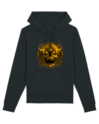 Golden Skull Tattoo Black