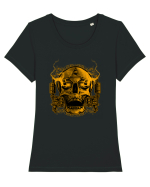 Golden Skull Tattoo Tricou mânecă scurtă guler larg fitted Damă Expresser
