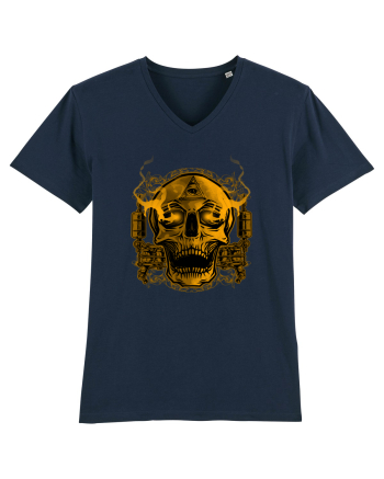 Golden Skull Tattoo French Navy