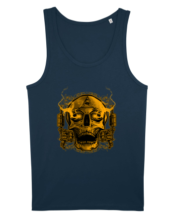 Golden Skull Tattoo Navy