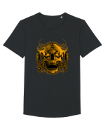 Golden Skull Tattoo Tricou mânecă scurtă guler larg Bărbat Skater