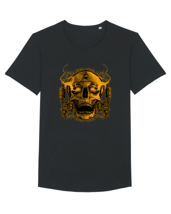 Golden Skull Tattoo Black