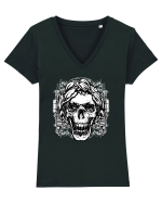 Skull Tattoo Tricou mânecă scurtă guler V Damă Evoker