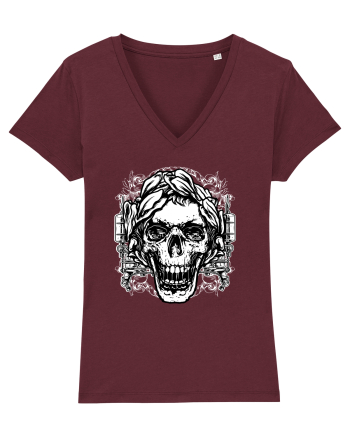 Skull Tattoo Burgundy
