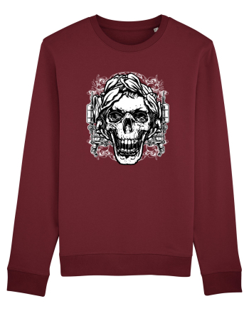 Skull Tattoo Burgundy
