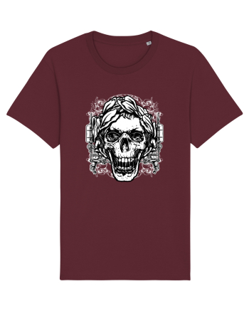Skull Tattoo Burgundy