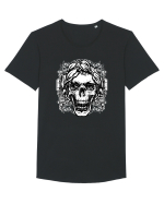 Skull Tattoo Tricou mânecă scurtă guler larg Bărbat Skater