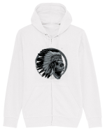 Indian Skull Hanorac cu fermoar Unisex Connector