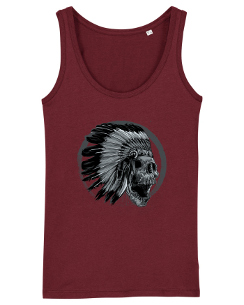 Indian Skull Burgundy