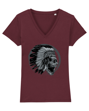 Indian Skull Burgundy
