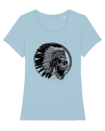 Indian Skull Sky Blue