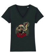 Cobra Skull Tricou mânecă scurtă guler V Damă Evoker