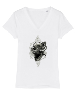 Snake House Tricou mânecă scurtă guler V Damă Evoker