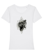 Snake House Tricou mânecă scurtă guler larg fitted Damă Expresser