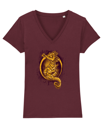 Sea Horse Burgundy