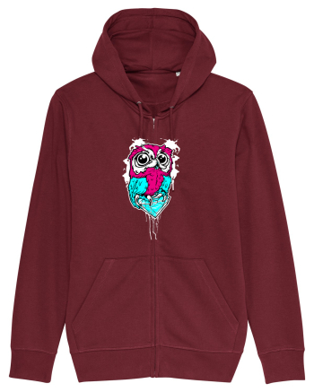 Diamond Owl Burgundy