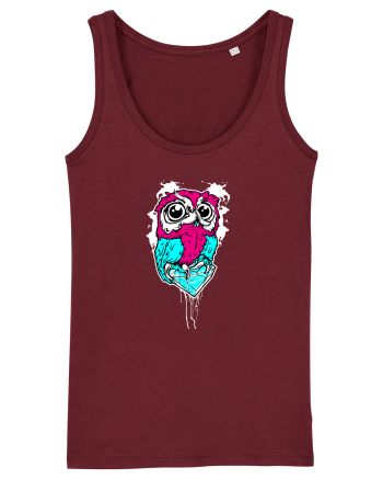 Diamond Owl Burgundy