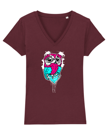 Diamond Owl Burgundy