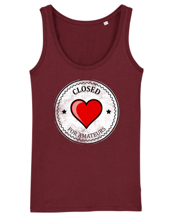 closed heart Burgundy