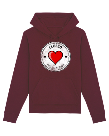 closed heart Burgundy