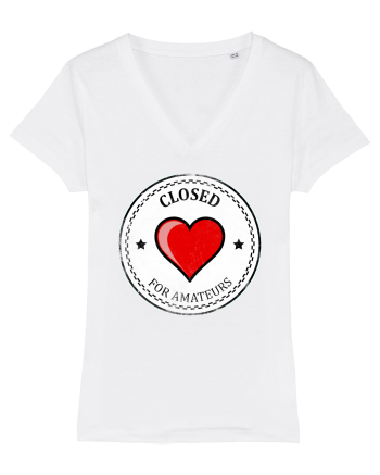 closed heart White