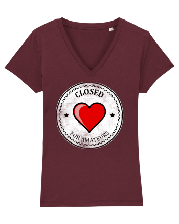closed heart Burgundy