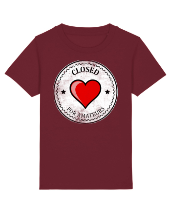 closed heart Burgundy