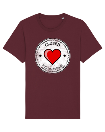 closed heart Burgundy