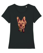 Rich Tricou mânecă scurtă guler larg fitted Damă Expresser