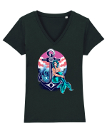 Mermaid Tricou mânecă scurtă guler V Damă Evoker