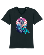 Mermaid Tricou mânecă scurtă guler V Bărbat Presenter