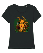 Snake Woman Tricou mânecă scurtă guler larg fitted Damă Expresser
