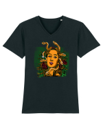 Snake Woman Tricou mânecă scurtă guler V Bărbat Presenter