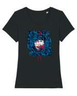 Kembang Tricou mânecă scurtă guler larg fitted Damă Expresser