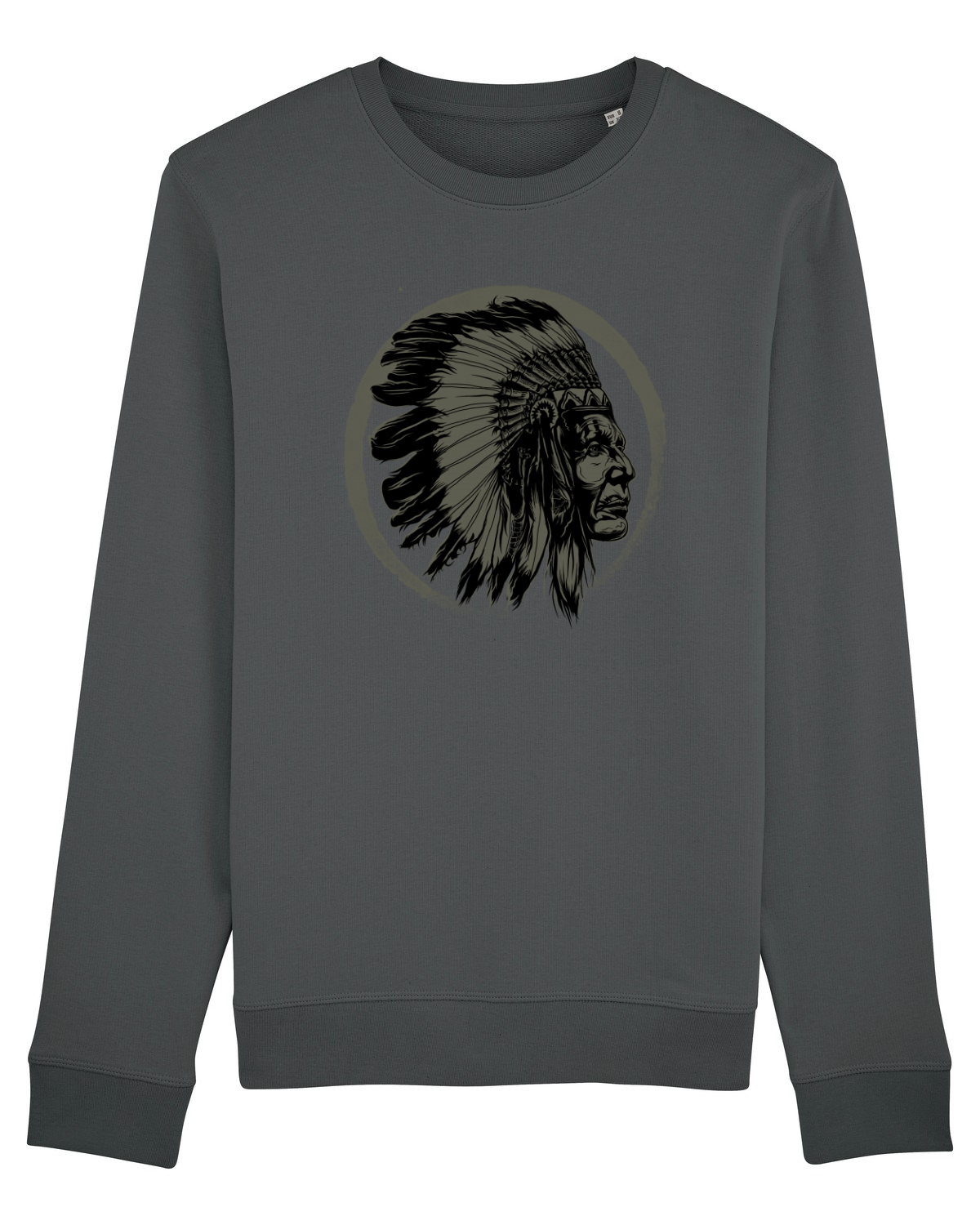 Bluză mânecă lungă Unisex Rise Anthracite