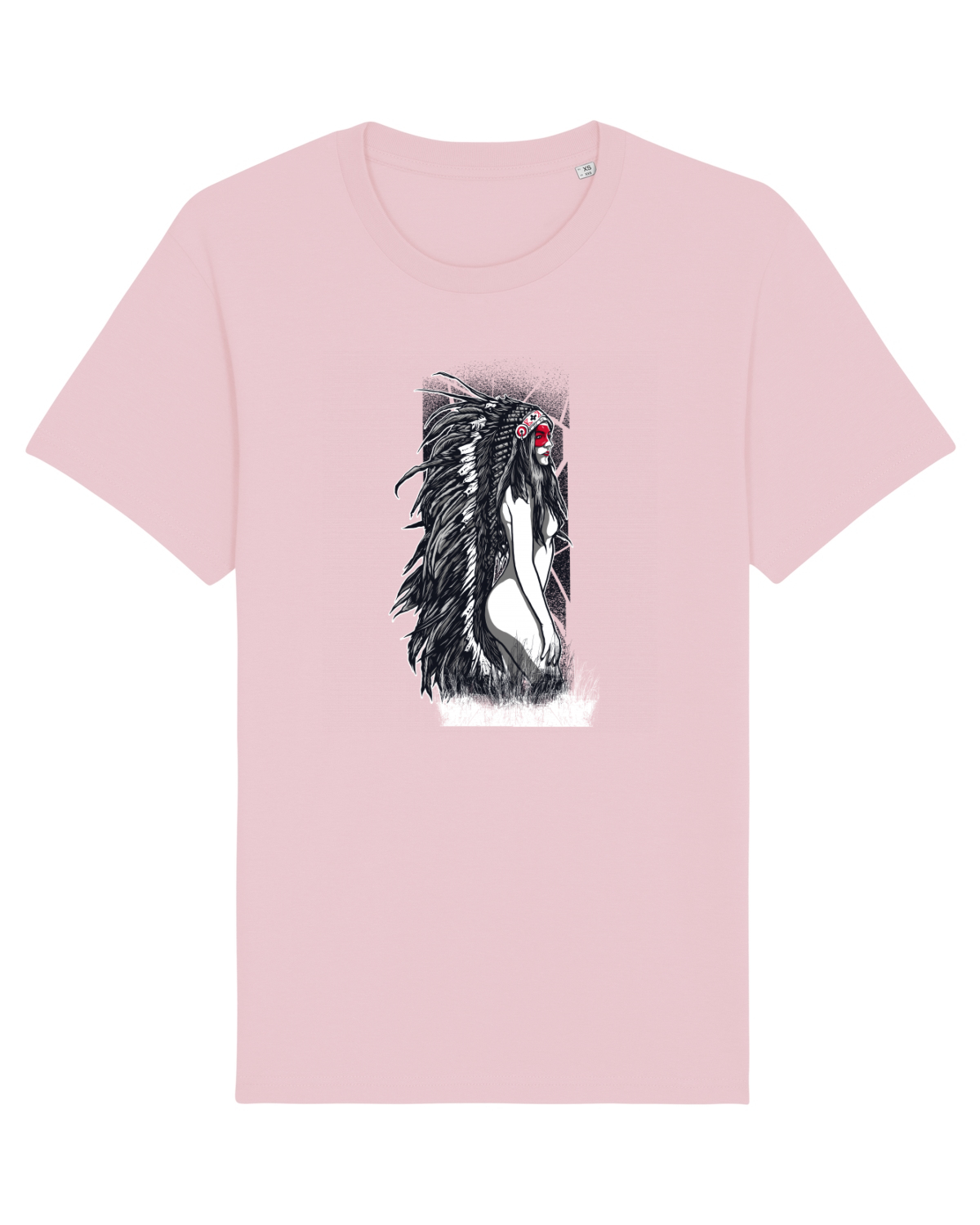 Tricou mânecă scurtă Unisex Rocker Cotton Pink
