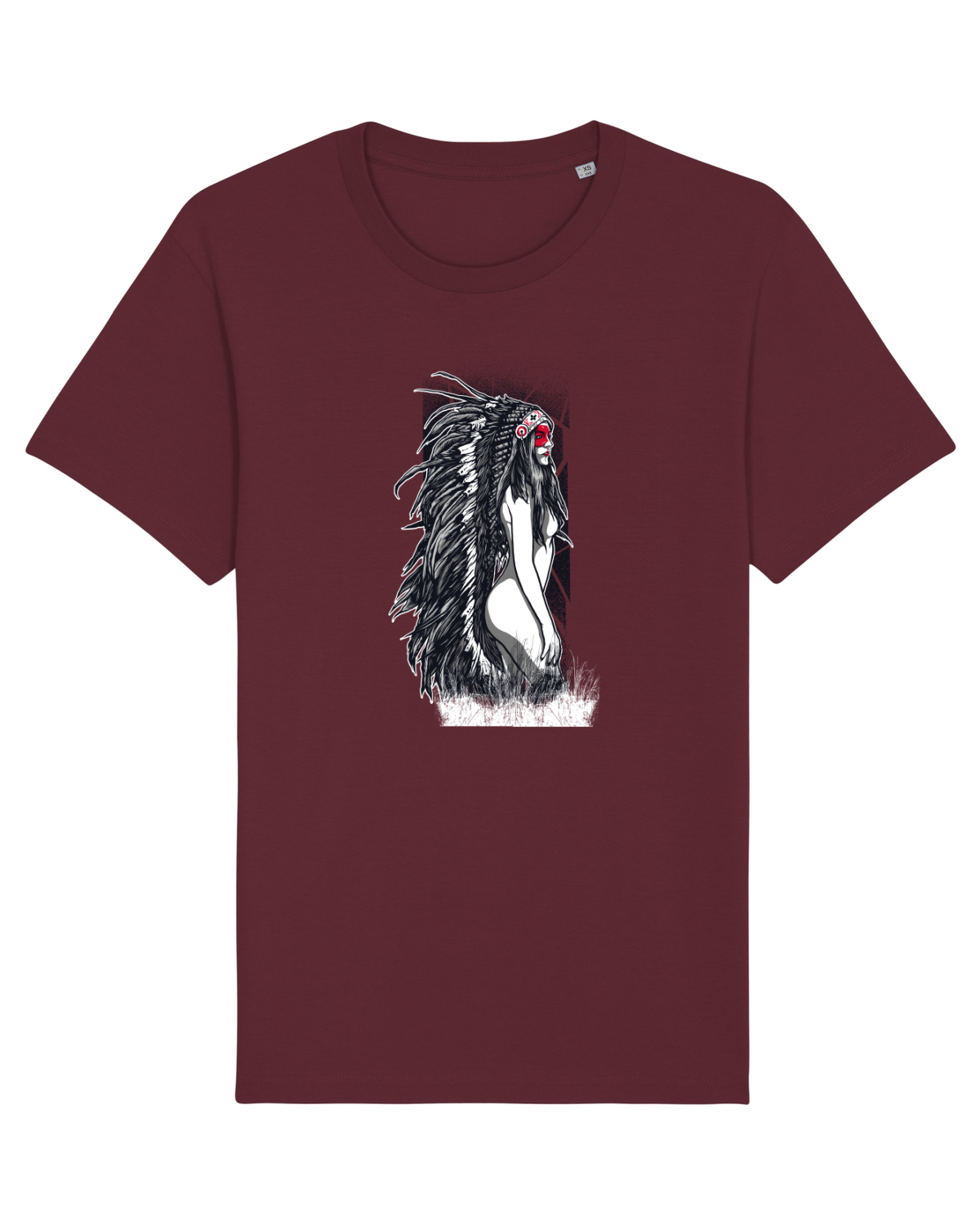 Tricou mânecă scurtă Unisex Rocker Burgundy