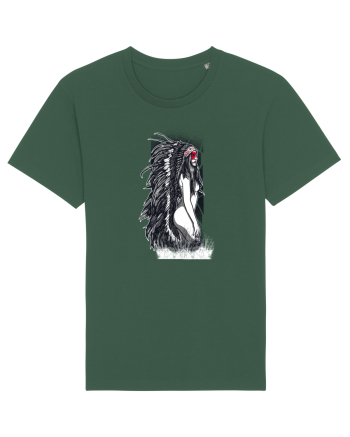Indian Girl Bottle Green