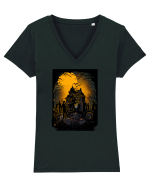 Ghost House Tricou mânecă scurtă guler V Damă Evoker