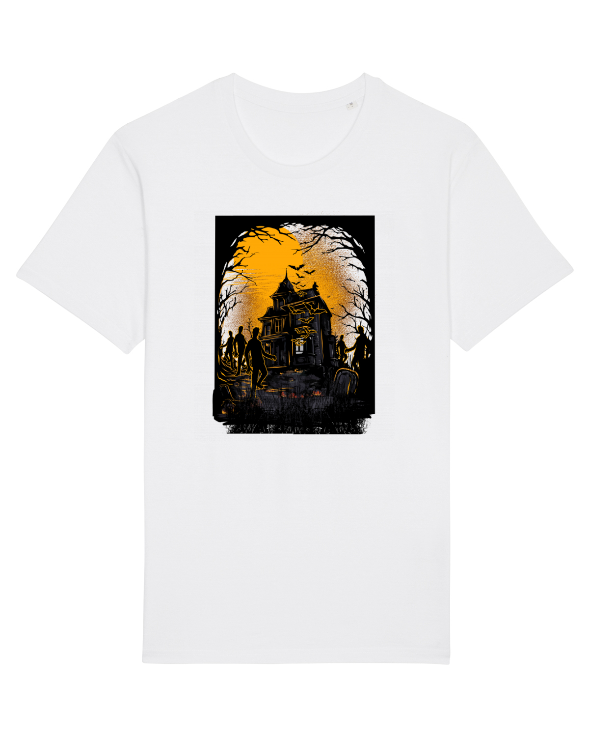 Tricou mânecă scurtă Unisex Rocker White