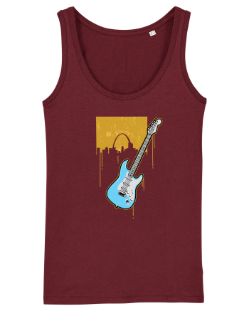 Graffiti Guitar Burgundy