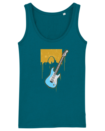 Graffiti Guitar Ocean Depth