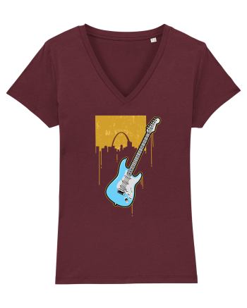 Graffiti Guitar Burgundy